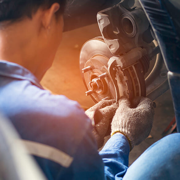 Bremse wird gewechselt